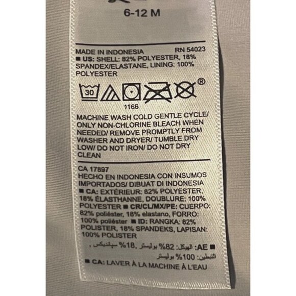 Old Navy Baby Romper Lifeguard In Training Swimsuit Size 6-12M Multicolor - Picture 10 of 13